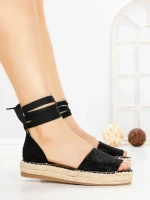 Sandale Dama cu Platforma G1738 BLACK | GALLEVANI