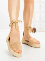Sandale Dama cu Platforma G1738 CAMEL | GALLEVANI