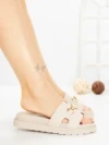 Papuci Dama cu Platforma FF-85 BEIGE | EMAS