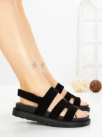 Sandale Dama cu Platforma FF-81 BLACK | EMAS