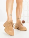 Pantofi Casual Dama PP-8 KHAKI | EMAS