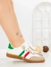 Pantofi Sport Dama LA-79 RED-GREEN | ANDERINA
