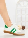 Pantofi Sport Dama LA-79 WHITE-GREEN | ANDERINA