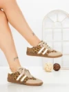 Pantofi Sport Dama LA-79 KHAKI-LEOPARD | ANDERINA