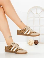 Pantofi Sport Dama LA-79 KHAKI-LEOPARD | ANDERINA