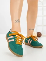 Pantofi Sport Dama LA-79 GREEN-FUCHSIA | ANDERINA