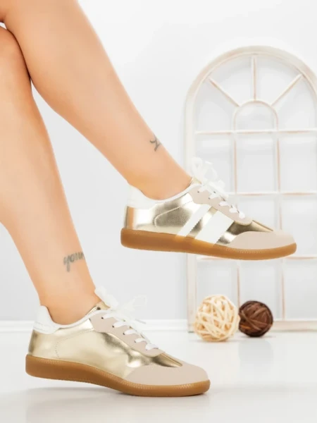 Pantofi Sport Dama LA-80 GOLD | ANDERINA