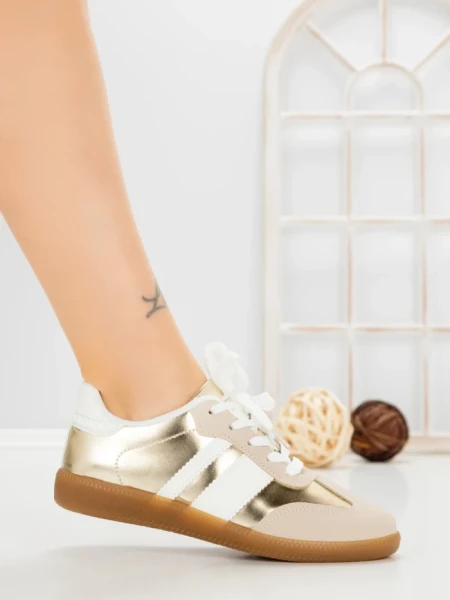 Pantofi Sport Dama LA-80 GOLD | ANDERINA