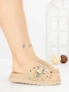 Papuci Dama cu Talpa Joasa JM376 TAUPE | ANNALISE