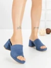 Papuci Dama cu Toc JM170F AZUL CLARO | ANNALISE