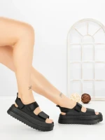 Sandale Dama cu Platforma JM576 NEGRO | ANNALISE