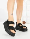 Sandale Dama cu Platforma JM576 NEGRO | ANNALISE
