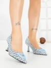 Pantofi Stiletto 88089 BLUE | GOWIN