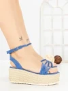 Sandale Dama cu Platforma R-01 BLUE | GOWIN