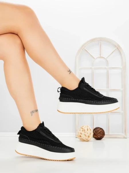 Sneakers Dama 24009 BLACK | GOWIN