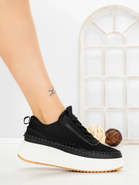 Sneakers Dama 24009 BLACK | GOWIN