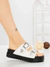 Papuci Dama cu Talpa Joasa 98-150 WHITE | VIVIRICH