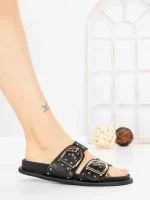 Papuci Dama cu Talpa Joasa 1-829 BLACK | VIVIRICH