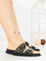Papuci Dama cu Talpa Joasa 1-829 BLACK | VIVIRICH