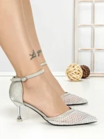 Pantofi Stiletto 588-162 SILVER | CHERIE