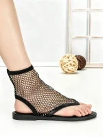 Papuci Dama cu Talpa Joasa GG-73 BLACK | EMAS