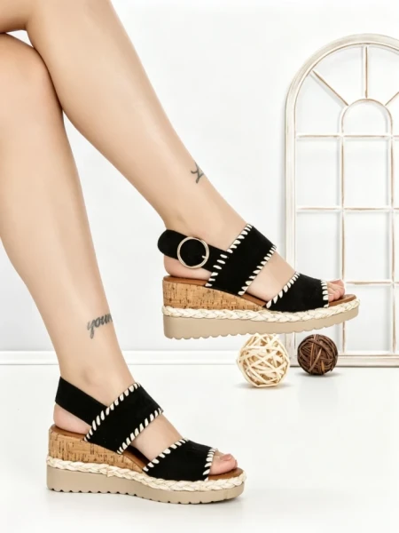 Sandale Dama cu Talpa Joasa LU023 BEIGE | GOWIN