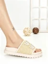 Papuci Dama cu Talpa Joasa SU-041 BEIGE | GOWIN