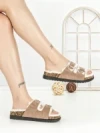 Papuci Dama cu Talpa Joasa WSL-200 KHAKI | STEPHAN