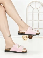 Papuci Dama cu Talpa Joasa WSL-200 PINK | STEPHAN