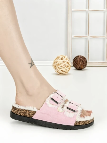 Papuci Dama cu Talpa Joasa WSL-200 PINK | STEPHAN
