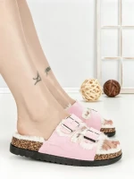 Papuci Dama cu Talpa Joasa WSL-200 PINK | STEPHAN
