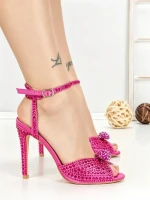 Sandale Dama cu Toc Subtire P-1301 FUCHSIA | STEPHAN
