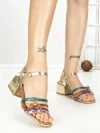 Sandale Dama cu Toc Gros AA-22 COLOURS | EMAS