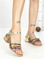 Sandale Dama cu Toc Gros AA-22 COLOURS | EMAS