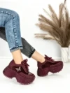 Pantofi Sport Dama cu Platforma 3603-3 RED | MEI