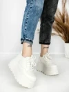 Pantofi Sport Dama cu Platforma 6208-52 WHITE | MEI