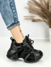 Pantofi Sport Dama cu Platforma 3602 BLACK | MEI