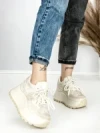 Pantofi Sport Dama cu Platforma 3570 BEIGE | MEI