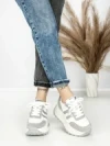 Pantofi Sport Dama cu Platforma 3596 SILVER | MEI