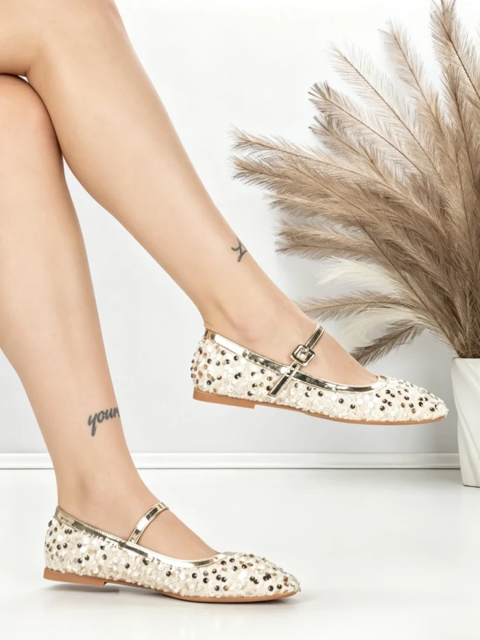Balerini Dama J-277 GOLD | CHERIE