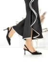 Pantofi Stiletto J-209 BLACK | CHERIE