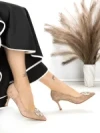 Pantofi Stiletto J-200 APRICOT | CHERIE