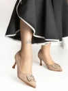 Pantofi Stiletto J-200 APRICOT | CHERIE