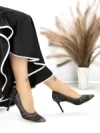 Pantofi Stiletto 588-131 BLACK | CHERIE