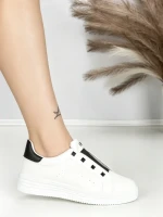 Sneakers Dama HY-285 WHITE-BLACK | ABLOOM