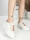Sneakers Dama HY-285 WHITE-CHAMPAGNE | ABLOOM