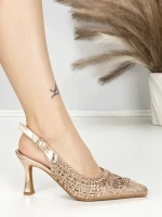 Pantofi Stiletto A7636-5 CHAMPAGNE | ABLOOM