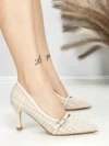 Pantofi Stiletto L6-79-3 KHAKI | ABLOOM