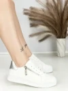 Sneakers Dama BK-56-6 WHITE-SILVER | ABLOOM