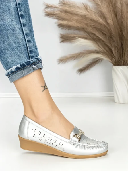Pantofi Casual Dama JM079 PLATA | ANNALISE